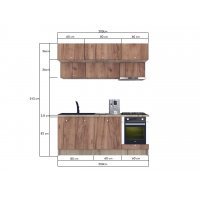 Bucatarie ZONE 200 FRONT PAL K002 / decor K004